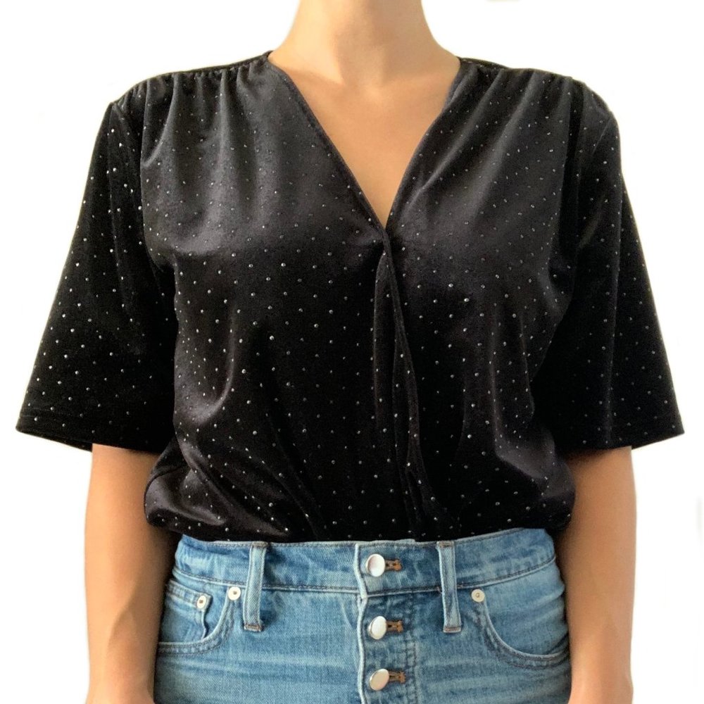 Studded Polka Dot Bodysuit